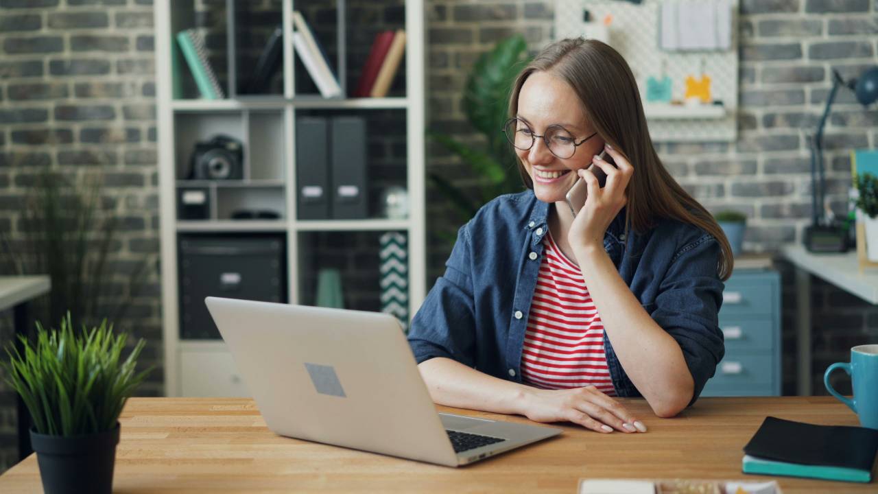 woman on the phone